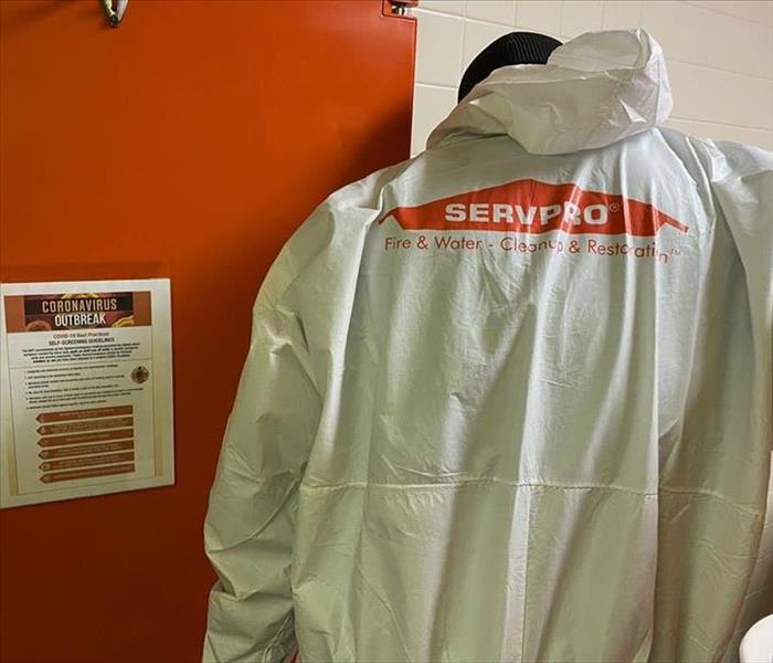 Employee in SERVPRO PPE