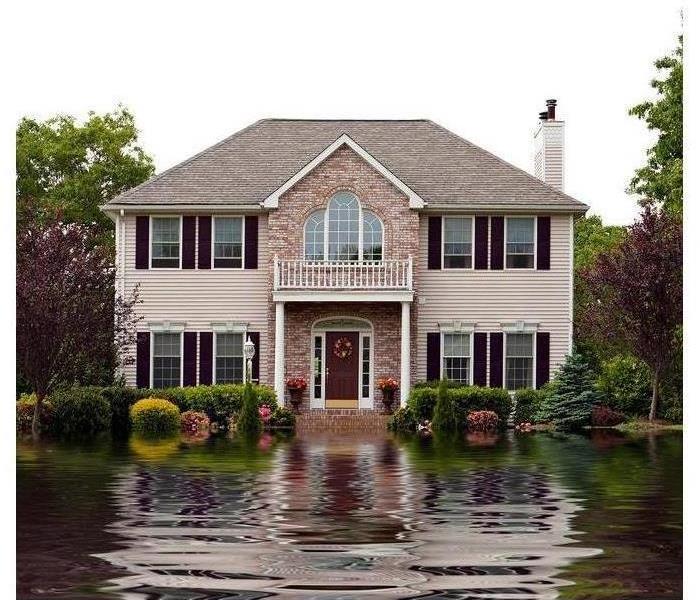 Picture of outdoor home flooded